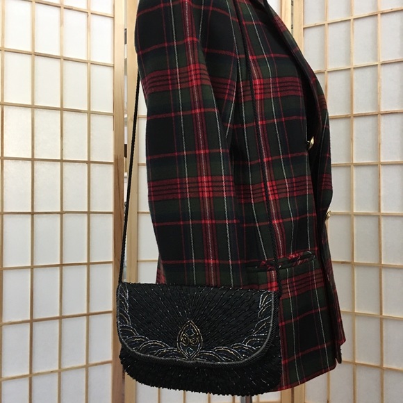 CC Courtenay Bags Vintage Cc Courtenay Hand Beaded Black Purse